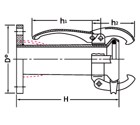 MF JIS10Kフランジタイプ雌の図面