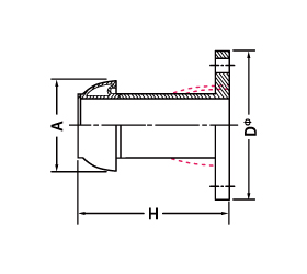 VF JIS10Kフランジタイプ雄の図面