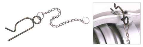 安全ピン（チェーン付）写真